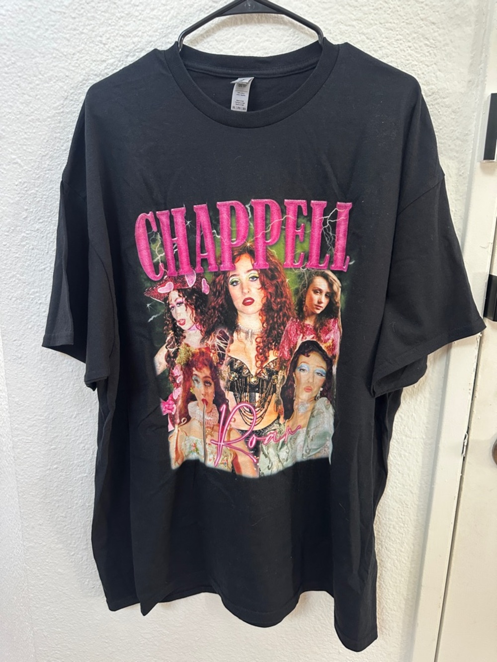 Chappell Roan Black Tee with Pink Graphic T-Shirt